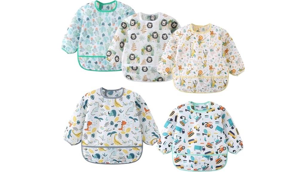 waterproof toddler bib set