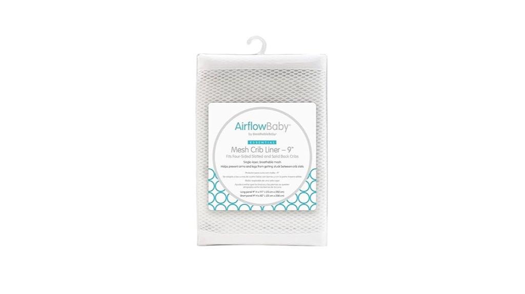white breathable mesh liner