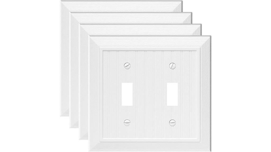 white decorative switch covers