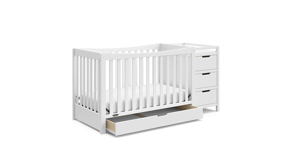 white graco convertible crib