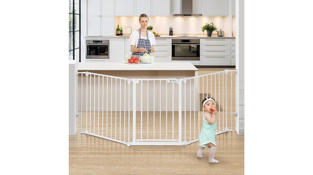 wide auto close baby gate