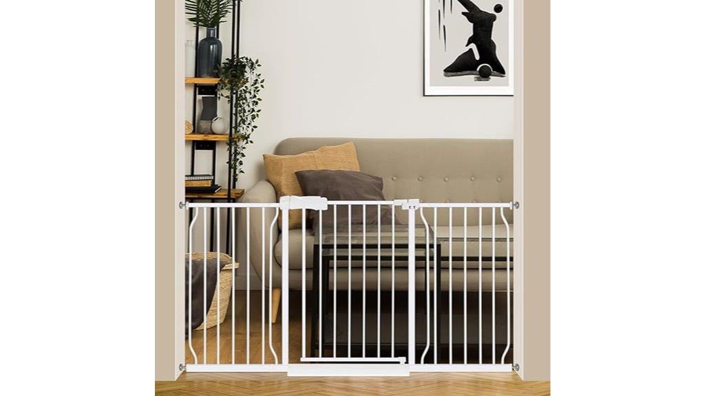 wide gate with door