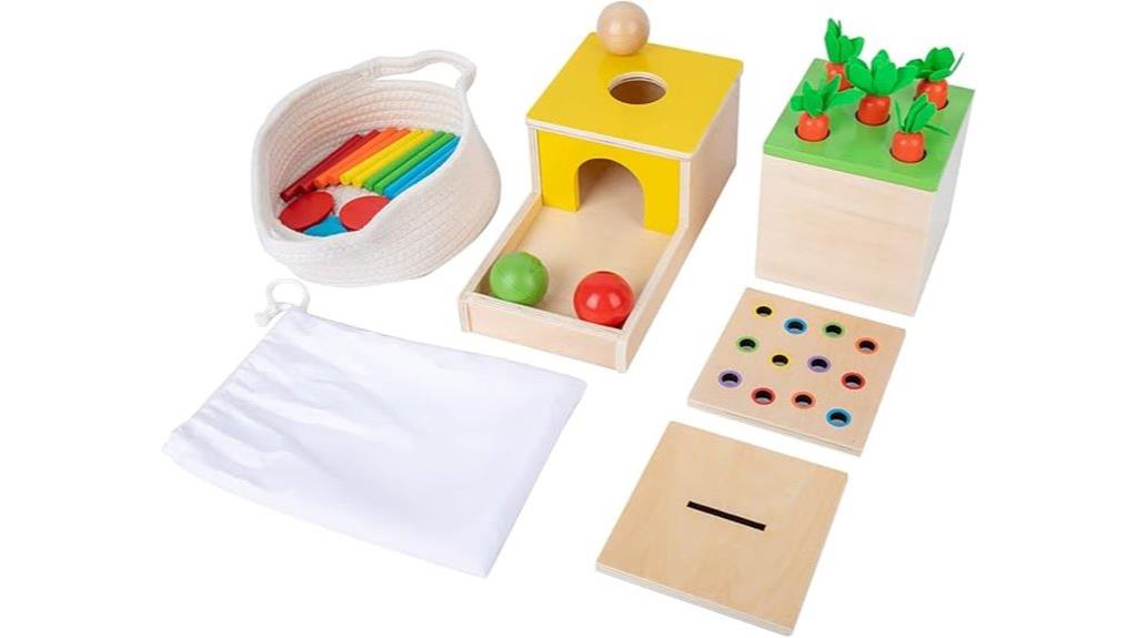 wooden baby toy play kit