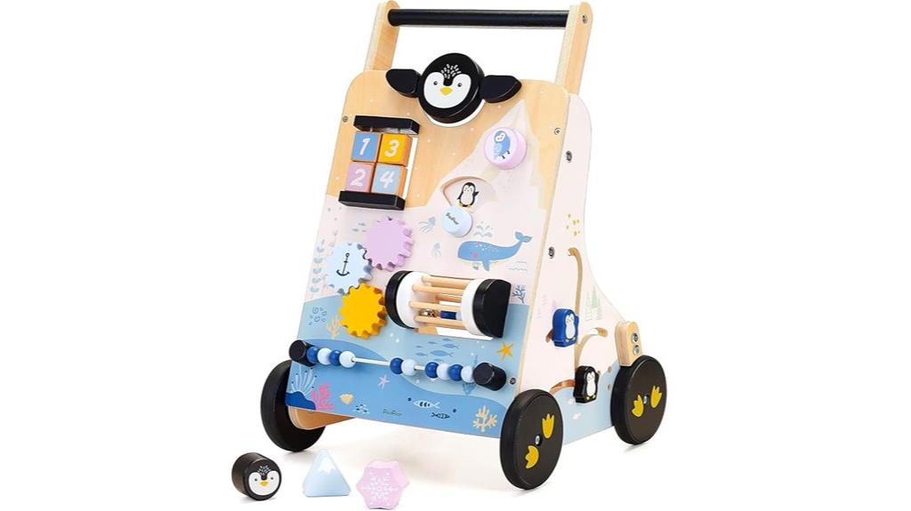 wooden baby walker toy