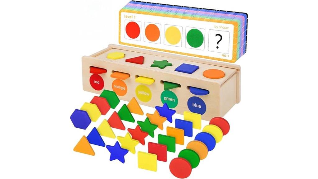 wooden color shape sorting