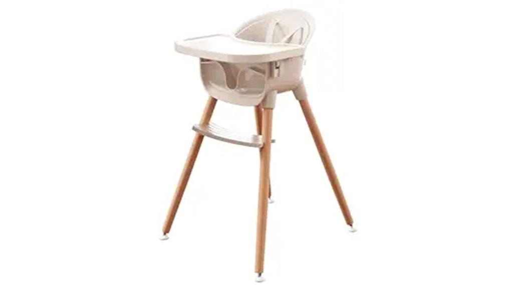 wooden high chair combo