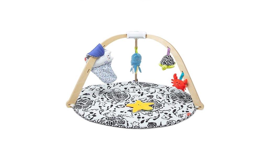 wooden infant play gym