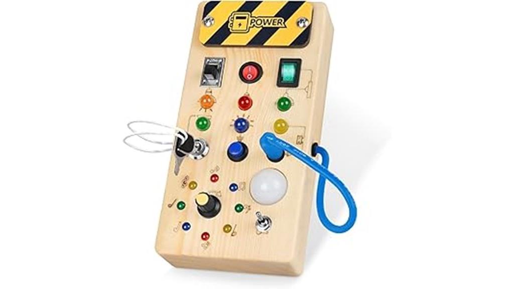 wooden montessori busy board