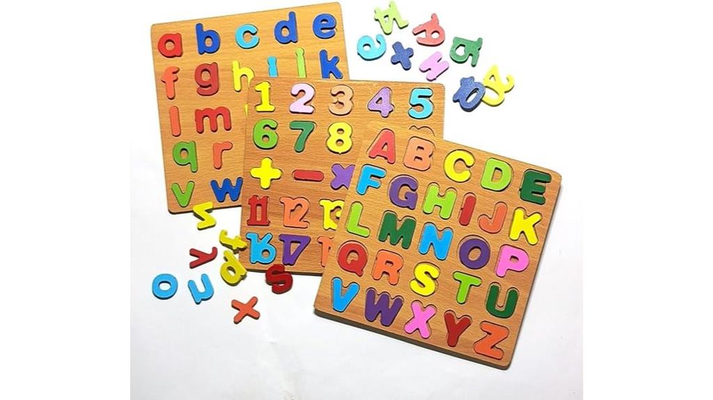 wooden puzzle set for kids