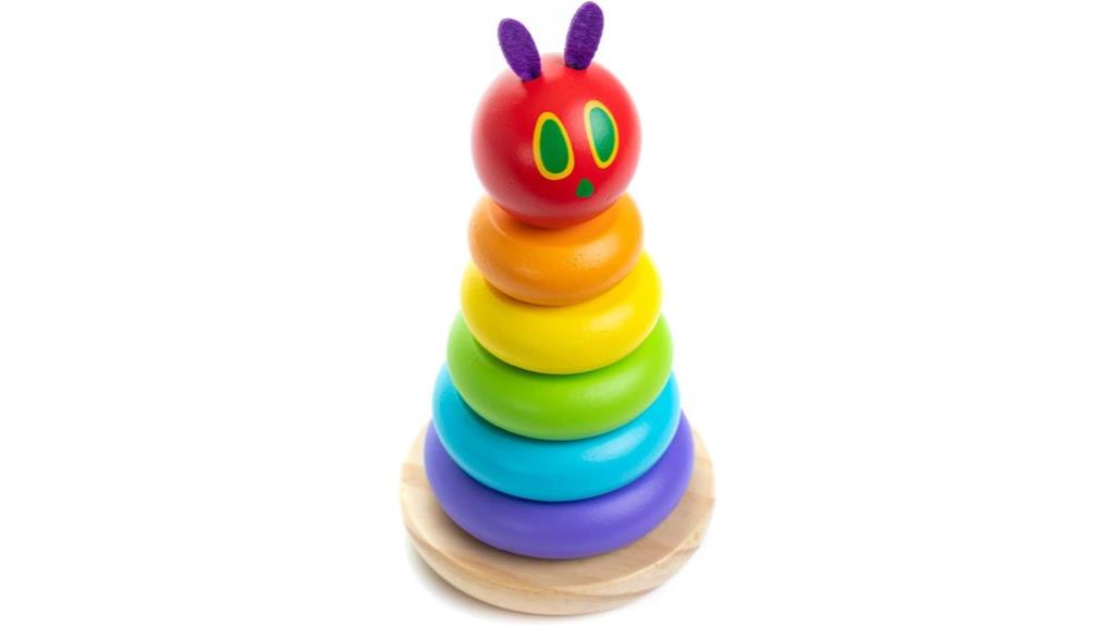wooden rainbow ring stacker