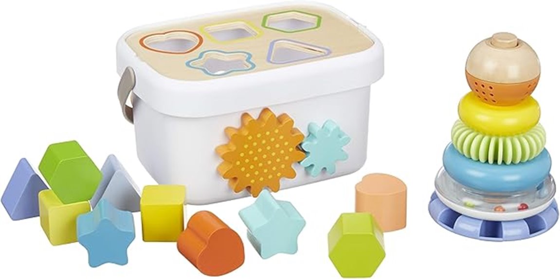wooden shape sorting toy