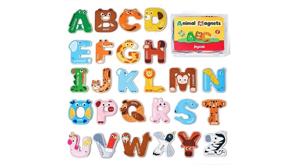 wooden toddler alphabet magnets