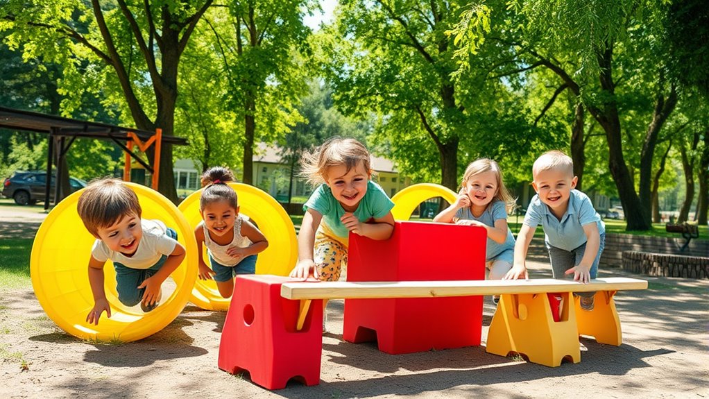 active obstacle course play