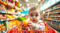 babies learn during shopping