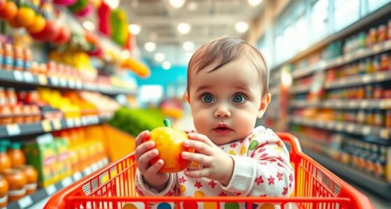 babies learn during shopping