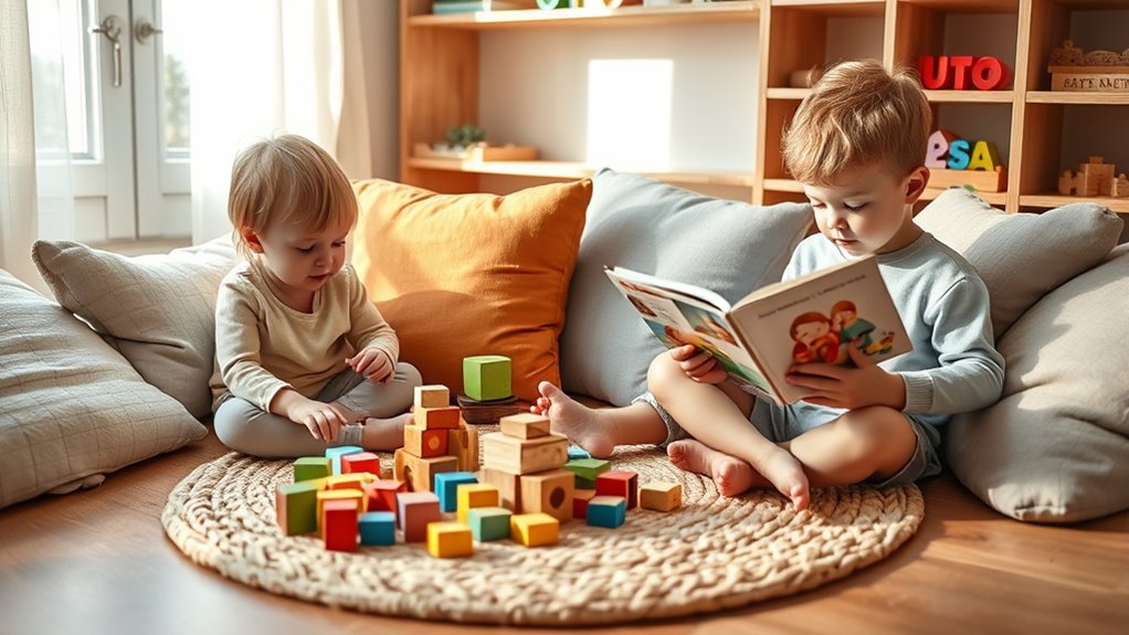 mindful quiet storytelling routine