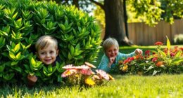 playing hide and seek