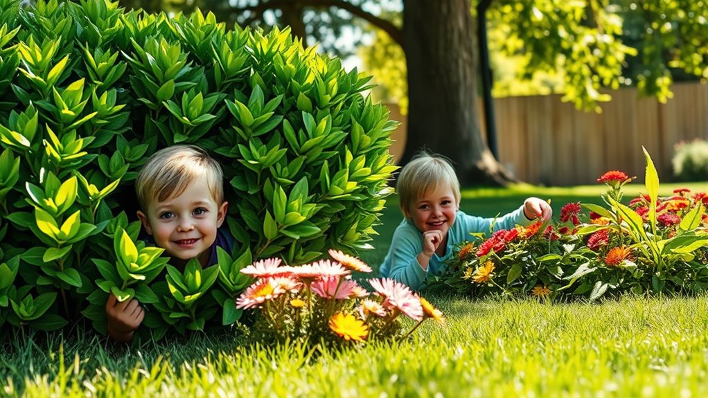 playing hide and seek