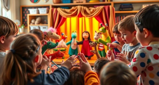 puppet storytelling with props
