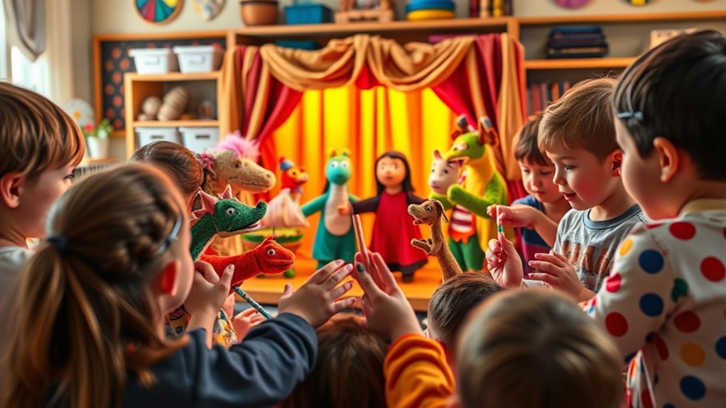 puppet storytelling with props