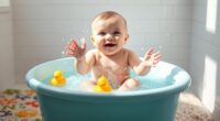 safe baby bath water