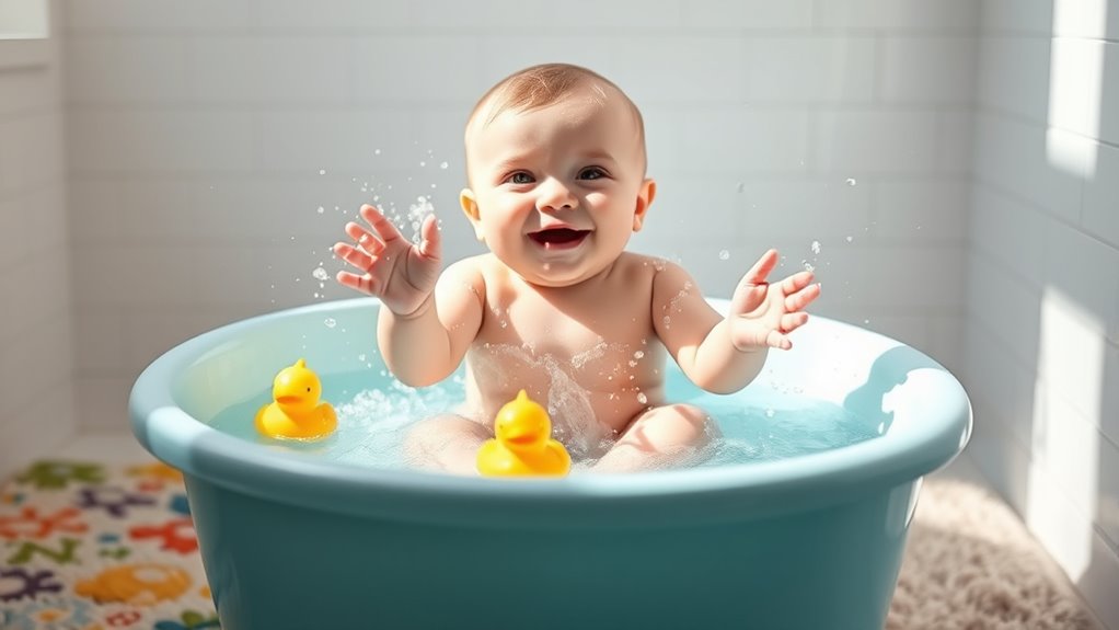 safe baby bath water