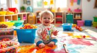 safe toddler messy play