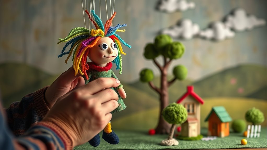 shadow puppets and costumes