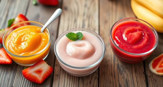 simple baby fruit purees