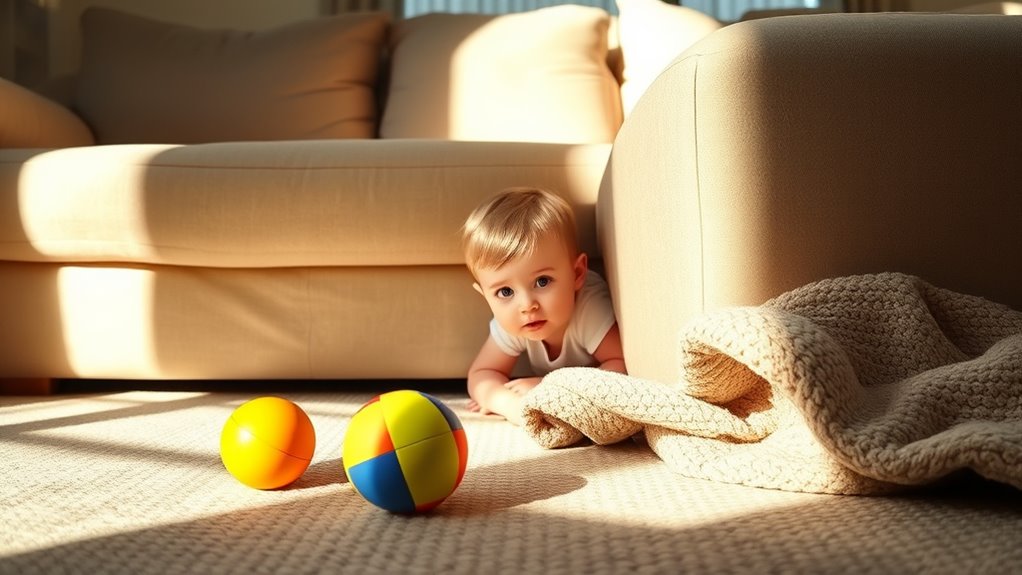 teaching object permanence through hiding
