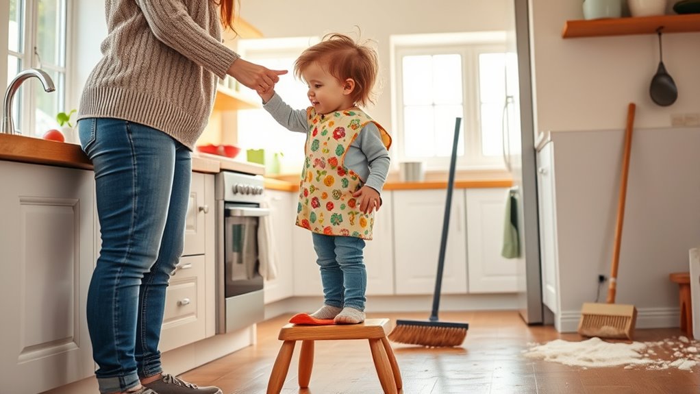 toddler chores involving inclusion