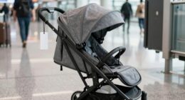 choosing stroller or gate check