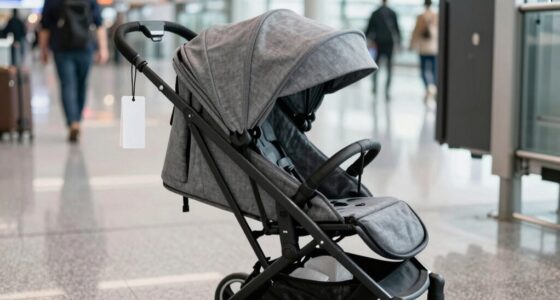 choosing stroller or gate check