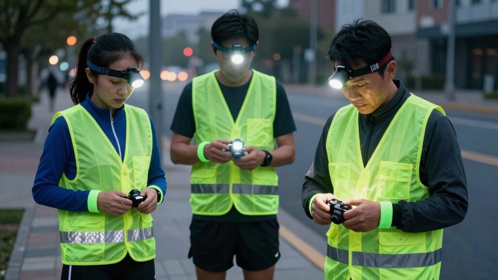 enhance visibility with reflective gear