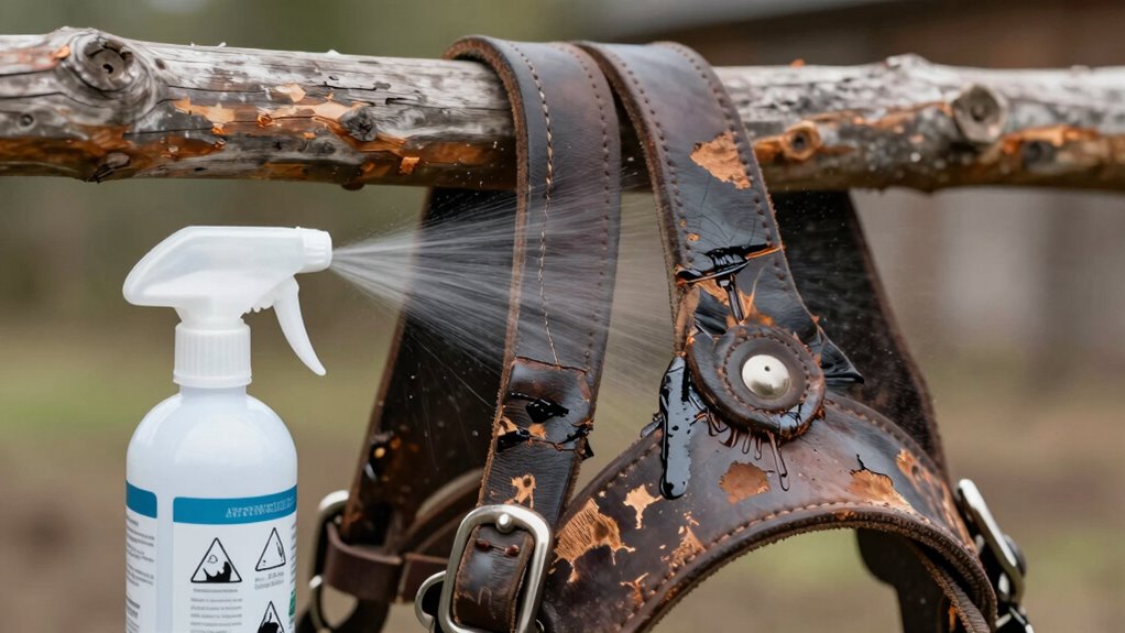 harsh chemicals weaken harness