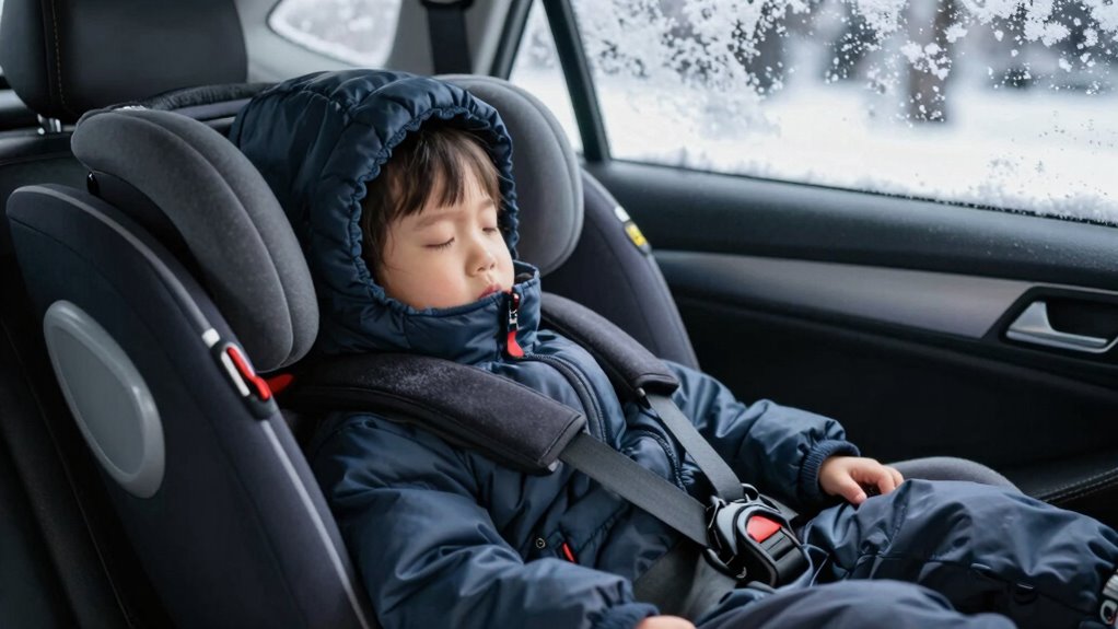 incorrect winter car seat use