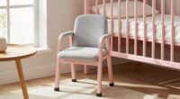 compact nursery chair size