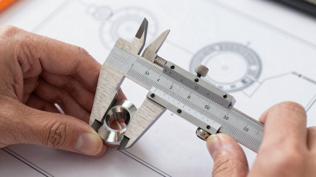 measure flange dimensions accurately
