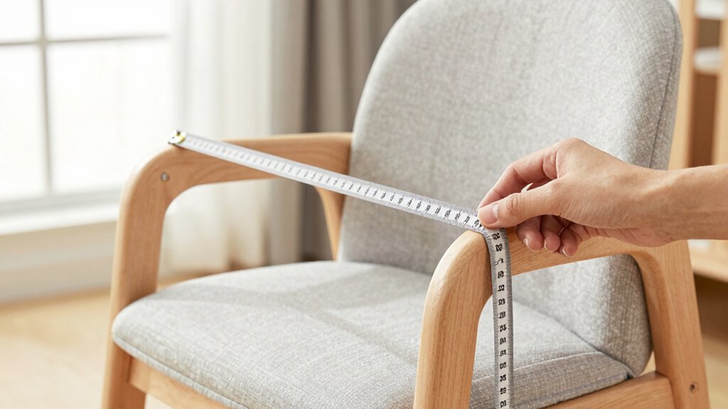 measure nursery chair accurately