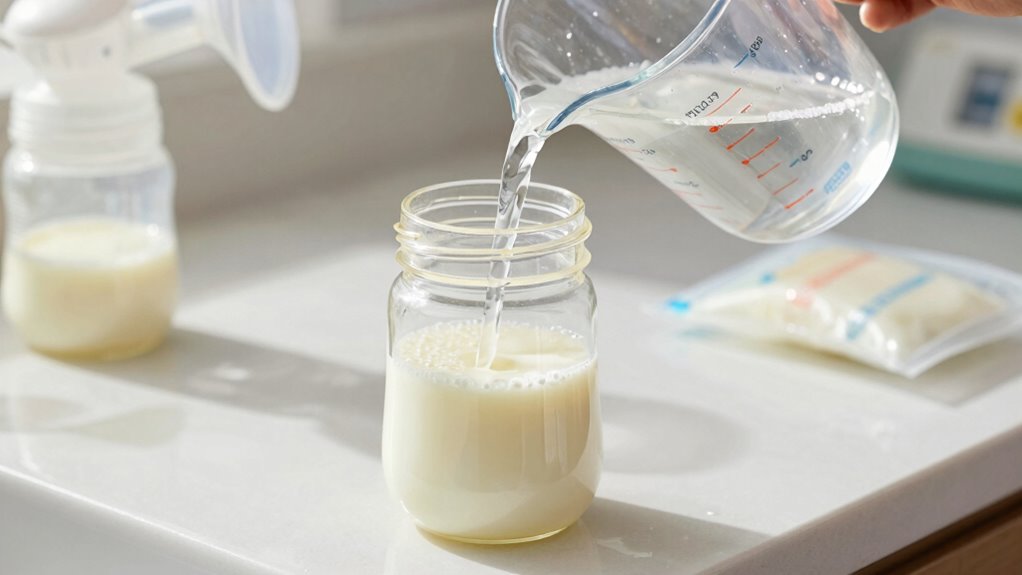 safe milk thawing methods