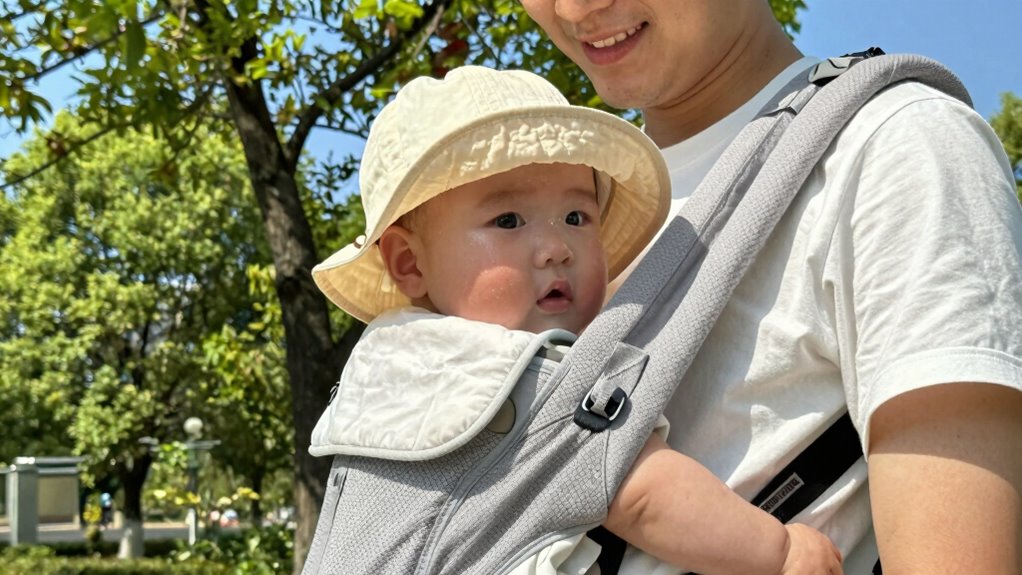 safe warm weather babywearing