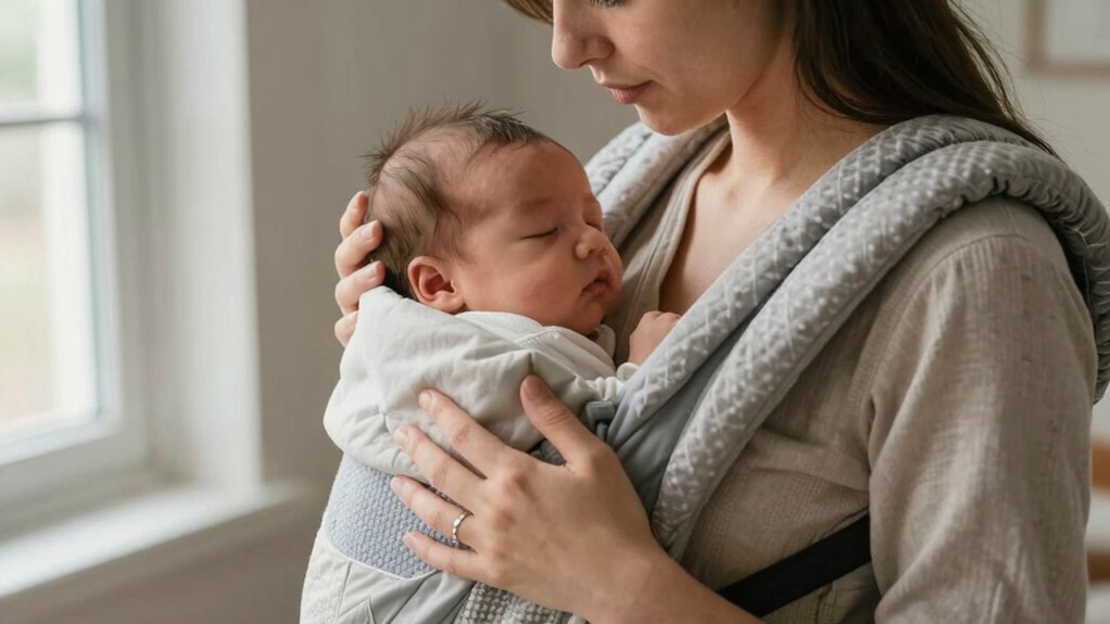 safely start babywearing early