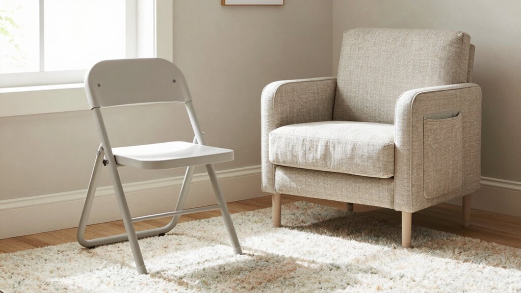 space efficient multifunctional nursery chair