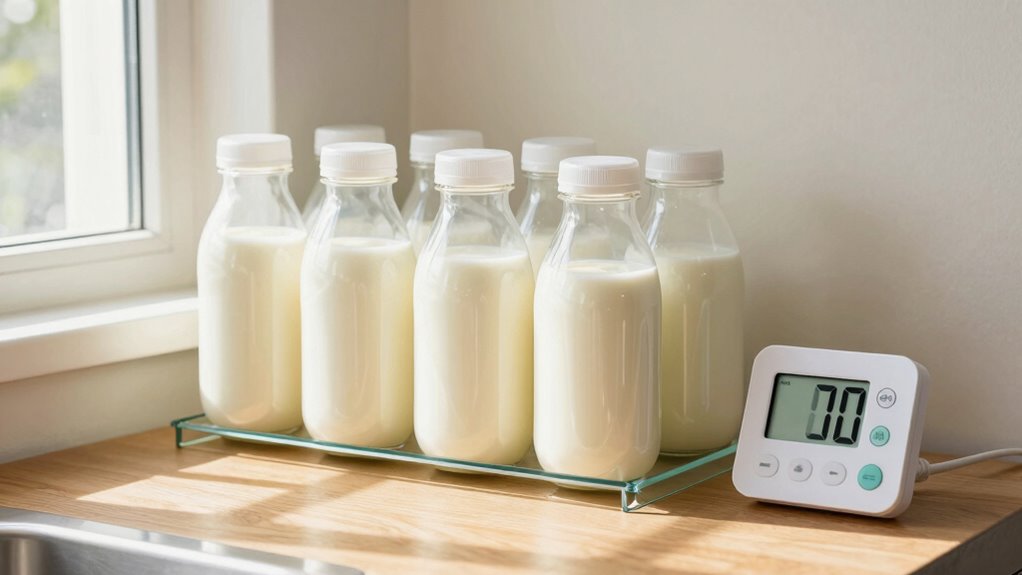 store milk safely properly